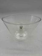 Mud Pie Clear Glass Ghost Candy Bowl Halloween | True Fashionistas.