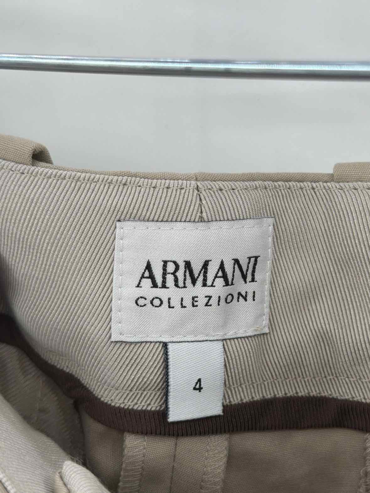 Pre-Owned Armani Collezioni Tan Size 4 Dress Pants | True Fashionistas.