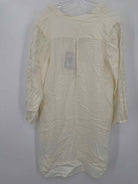 Pre-Owned 120% Lino Ivory Size Small Short Long Sleeve Dress | True Fashionistas.