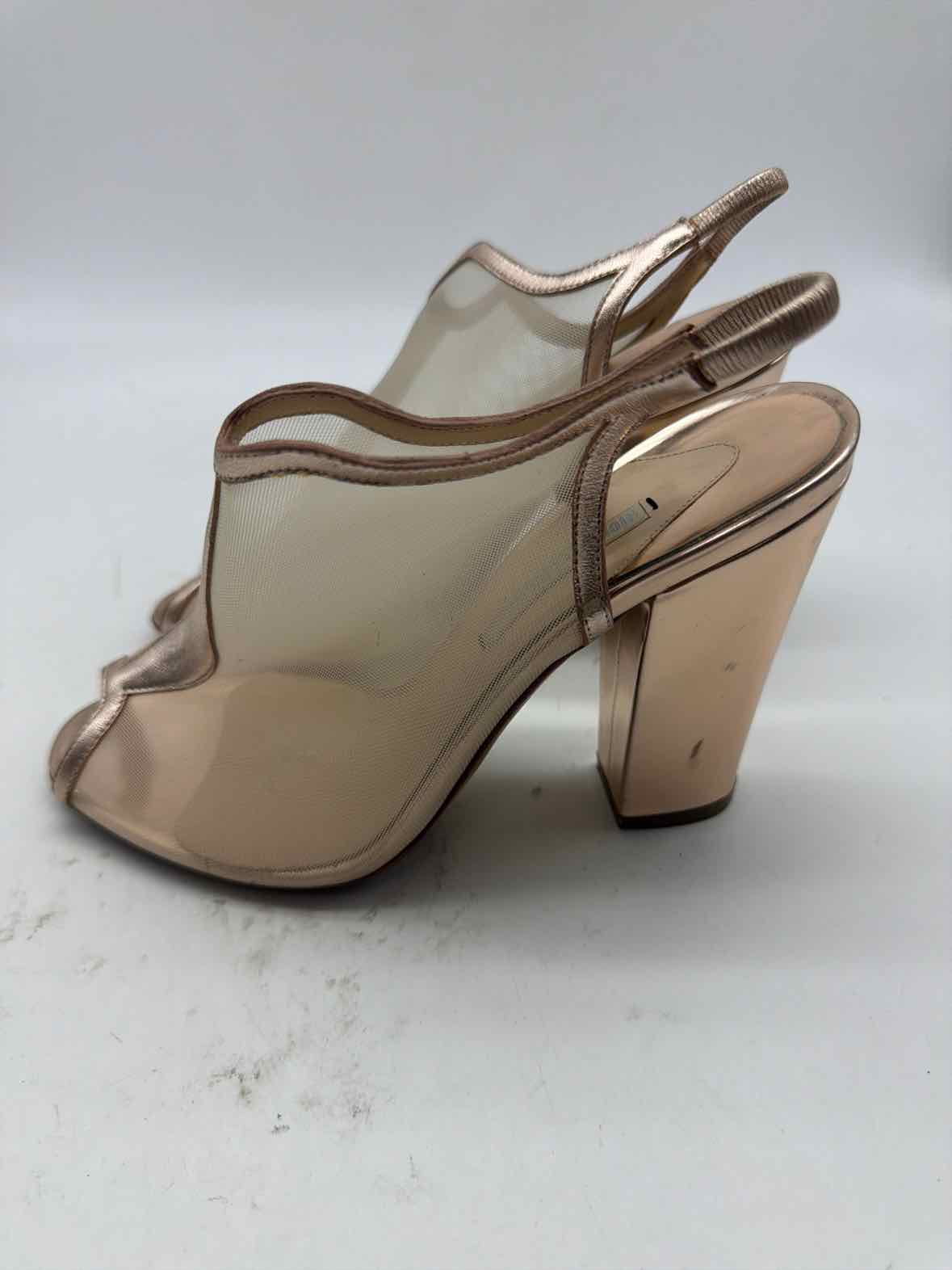 Pre-Owned Nicholas Kirkwood Gold Size 37 Caged Heels | True Fashionistas.