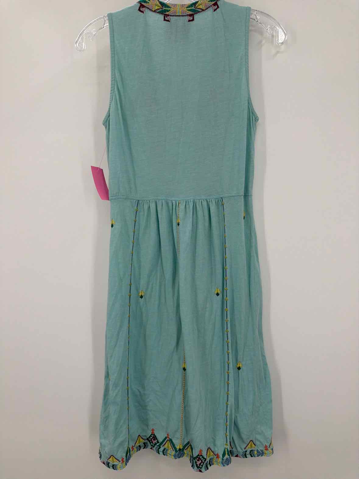 Pre-Owned Johnny Was Blue Size XS Short Sleeveless Dress | True Fashionistas.