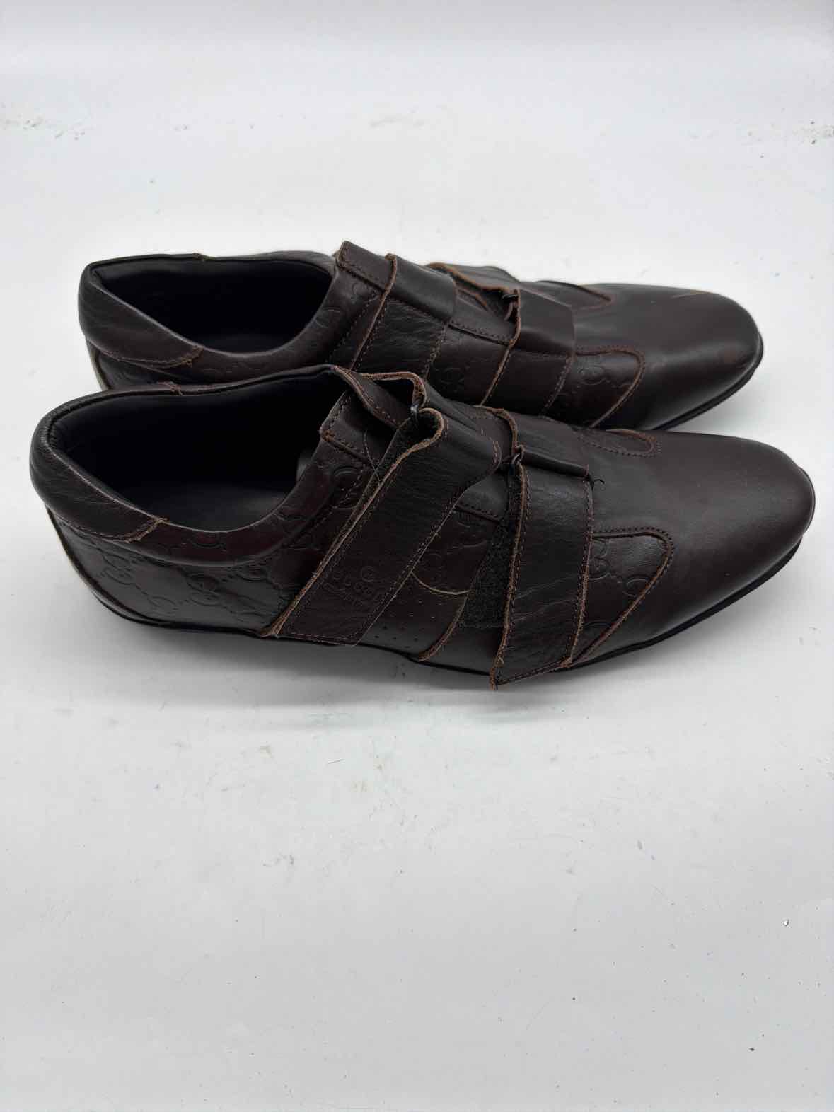 Pre-Owned Gucci Brown 44 Lace Up Men's Sneakers | True Fashionistas.