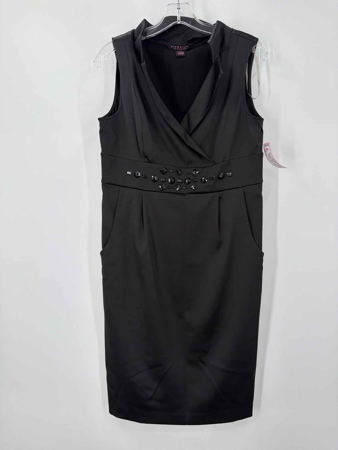 Pre-Owned Signature by Robbie Bee Black Size 10 Short Sleeveless Dress | True Fashionistas.