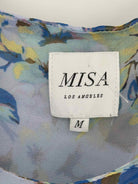 Pre-Owned Misa Blue Size Medium Midi Sleeveless Dress | True Fashionistas.