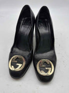 Pre-Owned Gucci Black Size 6 Block Heel Heels | True Fashionistas.