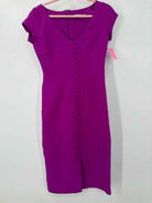 Pre-Owned Safiyaa Purple Size 8 Short Short Sleeve Dress | True Fashionistas.