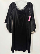 Pre-Owned Sara Campbell Black Size Large Velvet Short Long Sleeve Dress | True Fashionistas.