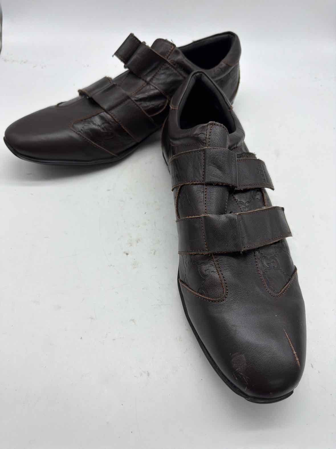 Pre-Owned Gucci Brown 44 Lace Up Men's Sneakers | True Fashionistas.
