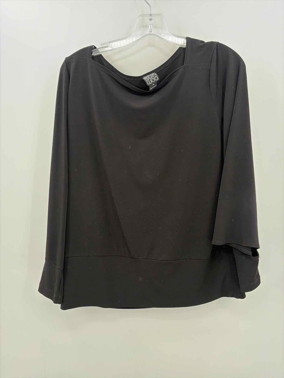 Clara Sun Woo Black Size Medium Long Sleeve Blouse | True Fashionistas.