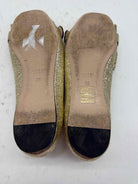Pre-Owned Gucci Gold Size 6 GG Marmot Fringe Flat Flats | True Fashionistas.