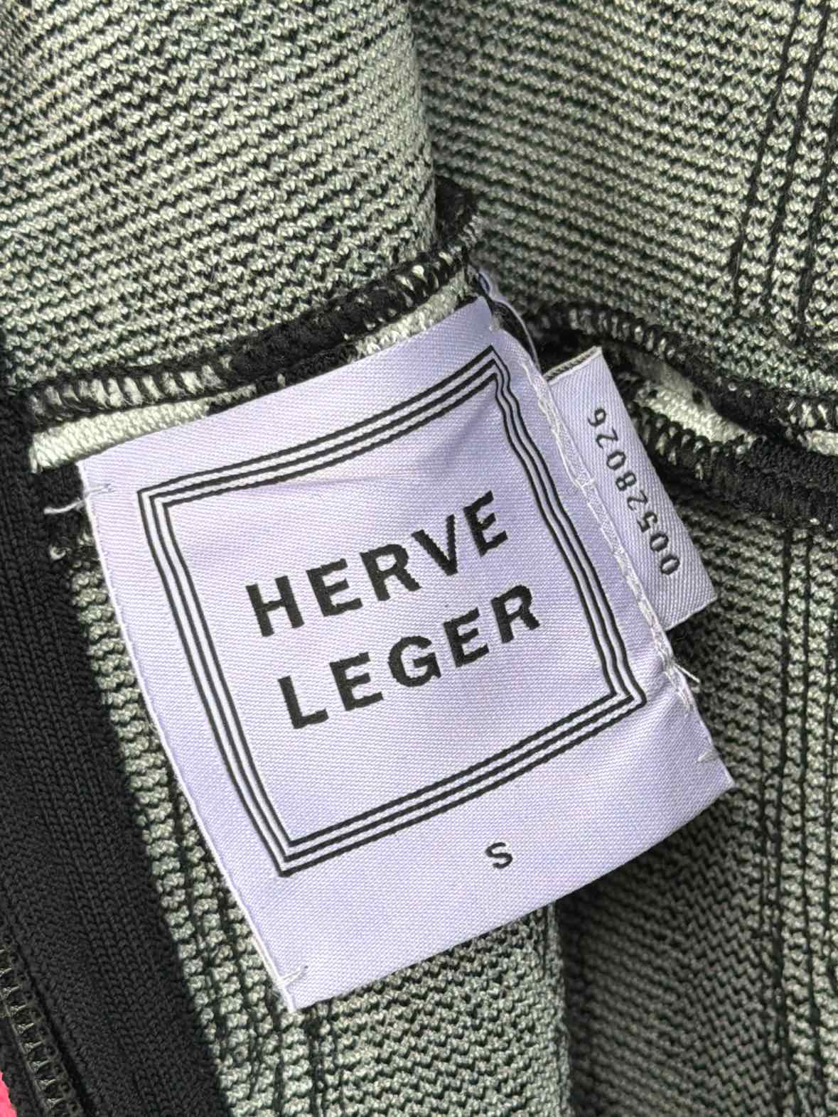 Pre-Owned Herve Leger Black Size Small Knit Bodycon Short Sleeveless Dress | True Fashionistas.