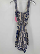 Pre-Owned Farm Rio Blue Size Small Sleeveless Romper | True Fashionistas.