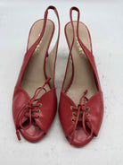 Pre-Owned Escada Pink Size 8 Slingback Heels | True Fashionistas.
