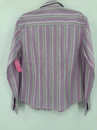 Pre-Owned Brooks Brothers Purple Size 6 Stripe Button Down | True Fashionistas.
