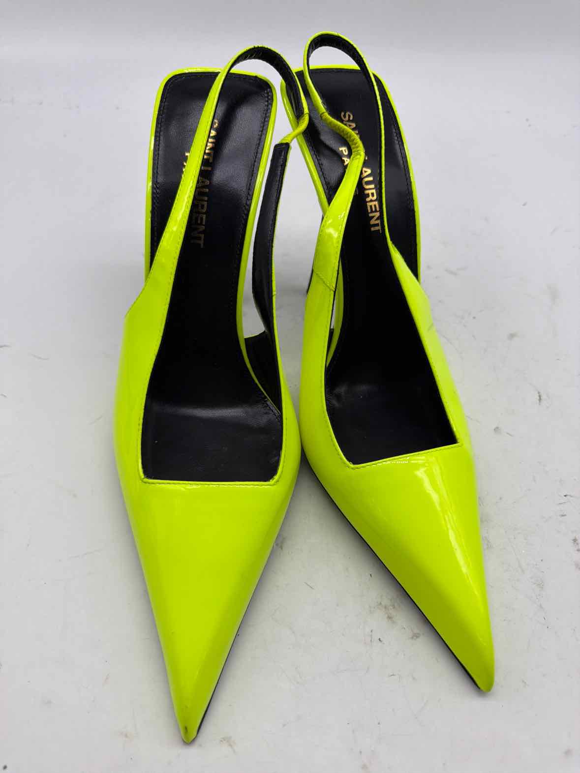 Pre-Owned Yves Saint Laurent Yellow Size 37 Slingback Heels | True Fashionistas.