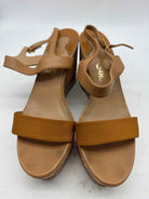Pre-Owned Salvatore Ferragamo Tan Size 9.5 Platform Heels | True Fashionistas.