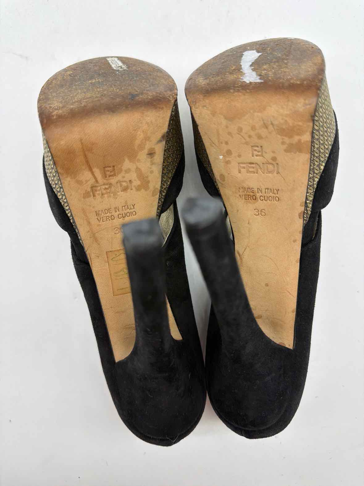 Pre-Owned Fendi Black Size 36 Stiletto Heels | True Fashionistas.