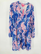 Pre-Owned Lilly Pulitzer Blue Size XL Short Long Sleeve Dress | True Fashionistas.
