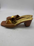 Pre-Owned Valentino Tan Size 9 Mule Heels | True Fashionistas.