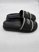 Pre-Owned Alexander McQueen Black Size 40 Slide Sandals | True Fashionistas.