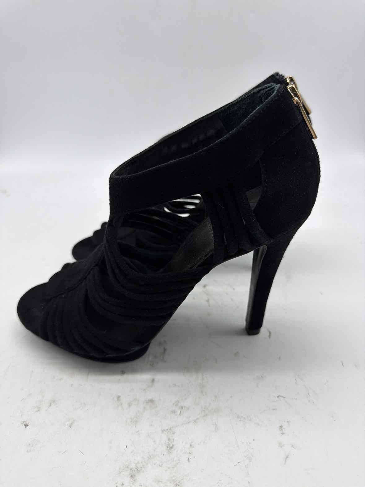 Pre-Owned Tory Burch Black Size 7 Caged Heels | True Fashionistas.