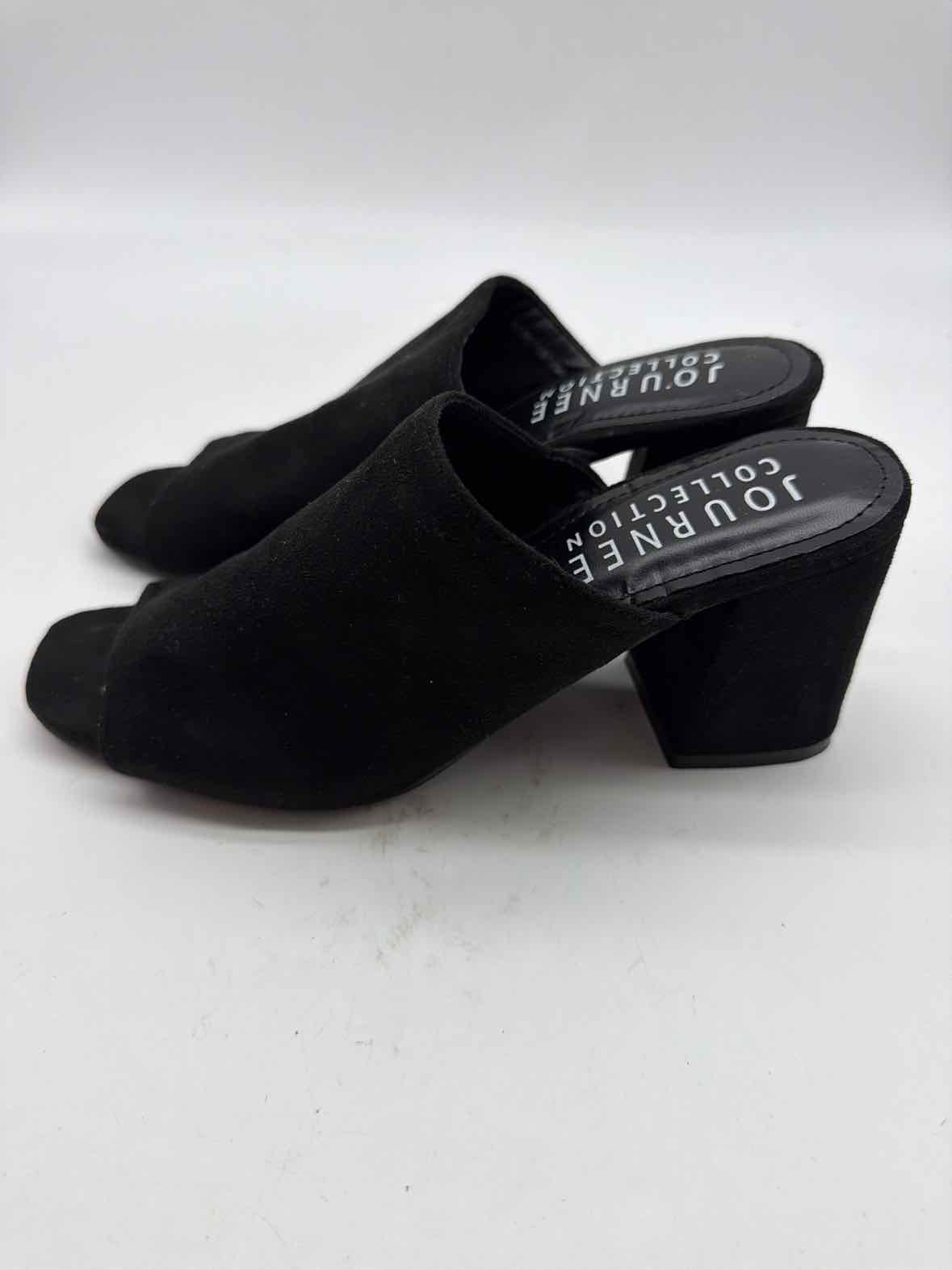 Pre-Owned Journee Collection Black Size 7.5 Mule Heels | True Fashionistas.