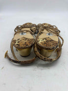 Pre-Owned Jimmy Choo Tan Size 8 Wedge Heels | True Fashionistas.