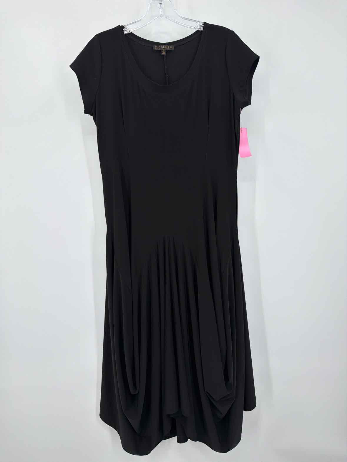 Pre-Owned Picadilly Black Size Medium Short Short Sleeve Dress | True Fashionistas.