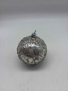 Silver Christmas Ball Ornament | True Fashionistas.