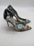 Pre-Owned Christian Louboutin Blue Size 9 Iriza 100 d'Orsay Pump Heels | True Fashionistas.