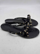 Pre-Owned Valentino Black Size 37 Jelly Thong Sandals | True Fashionistas.