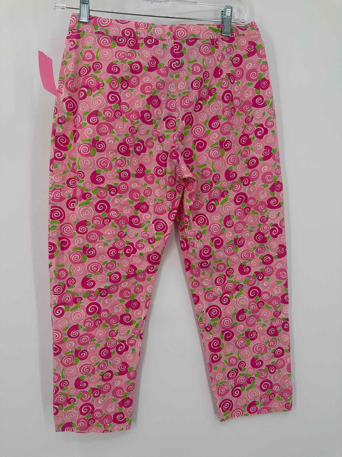 Pre-Owned Lilly Pulitzer Pink Size 2 Vintage Printed Pants | True Fashionistas.