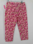 Pre-Owned Lilly Pulitzer Pink Size 2 Vintage Printed Pants | True Fashionistas.