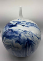 Blue & White Porcelain Goose Neck Vase | True Fashionistas.