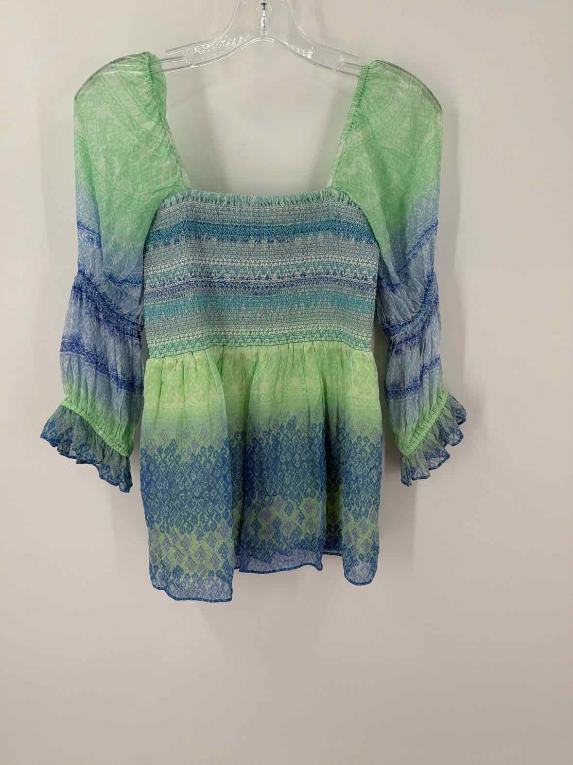 Pre-Owned Hale Bob Green Size XS Blouse | True Fashionistas.
