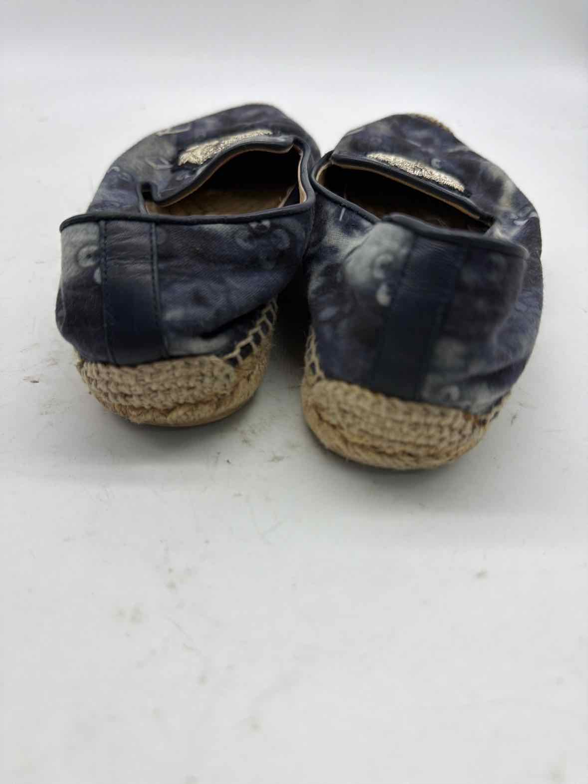 Pre-Owned Christian Louboutin Navy Size 36 Espadrille Flats | True Fashionistas.