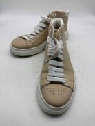 Pre-Owned Valentino By Mario Valentino Tan Size 9 High Top Athletic Shoes | True Fashionistas.