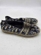 Pre-Owned Christian Dior Navy Size 36 Espadrille Flats | True Fashionistas.