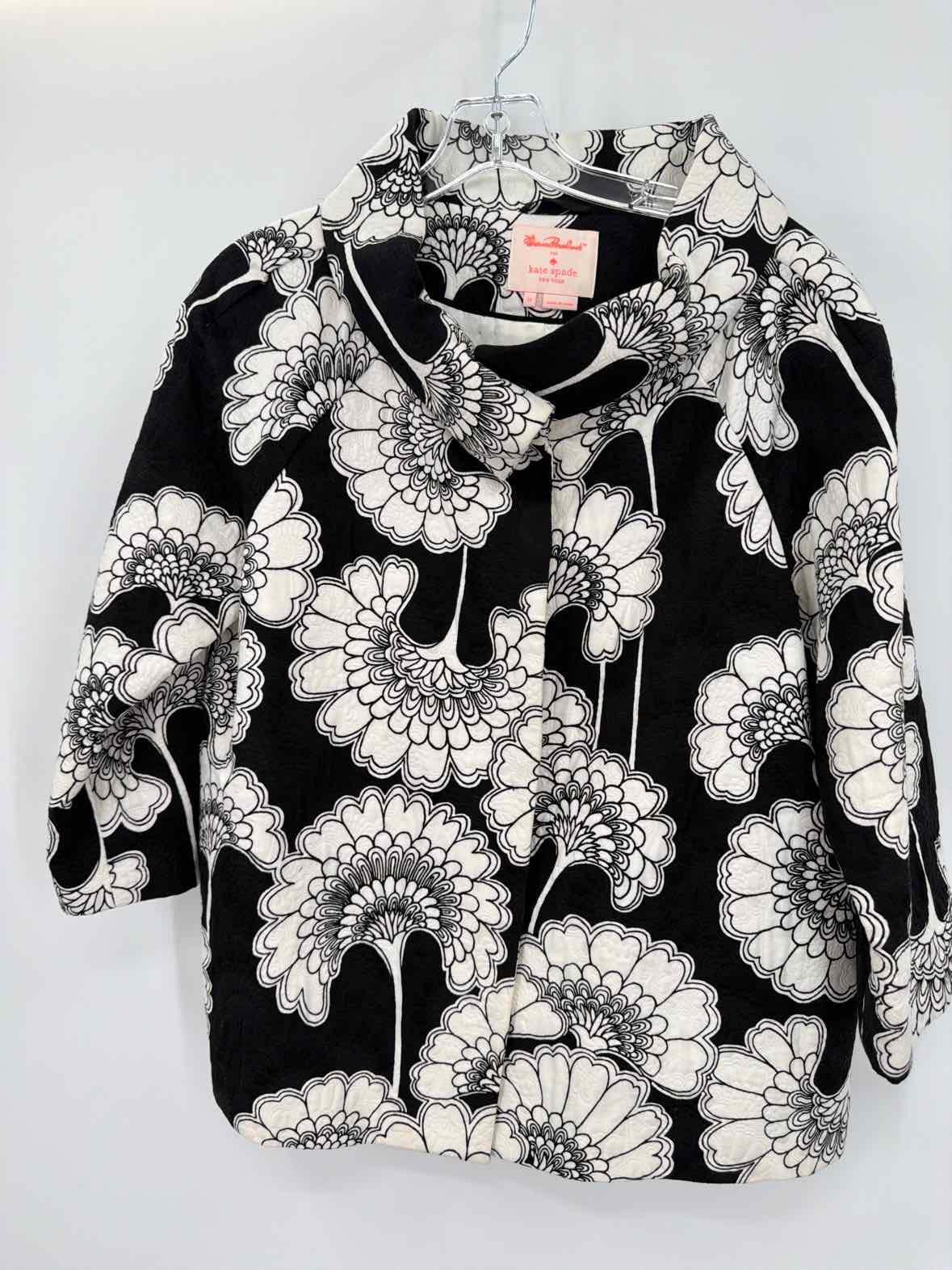 Pre-Owned Florence Broadhurst for Kate Spade Black Size 12 Button Jacket | True Fashionistas.