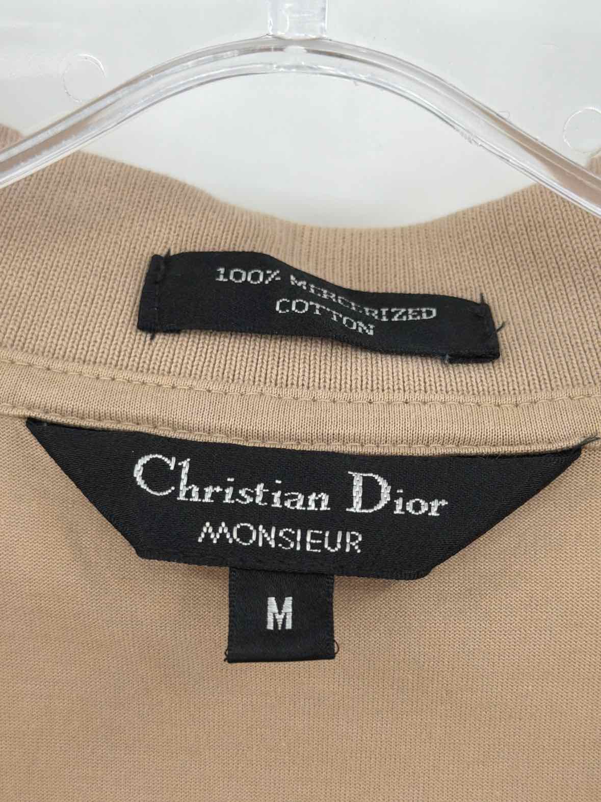 Pre-Owned Christian Dior Tan Medium Men's Polo Shirt | True Fashionistas.