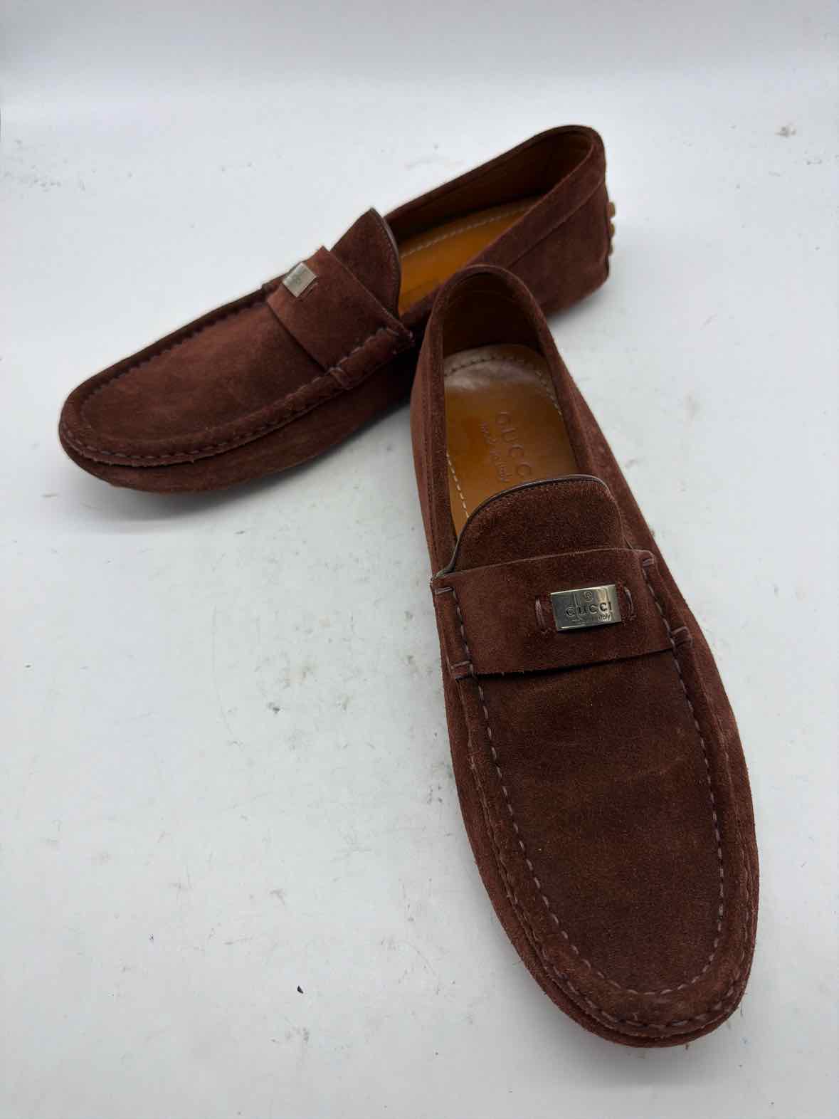 Pre-Owned Gucci Brown 8 drivers Men's Slip On | True Fashionistas.