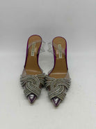 Pre-Owned Aquazzura Purple Size 37 Slingback Heels | True Fashionistas.