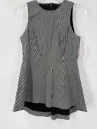 Pre-Owned WHBM Black Size 0 Check Tank Top | True Fashionistas.