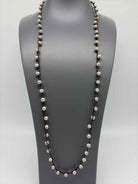 Brown Iridescent Beaded Necklace | True Fashionistas.