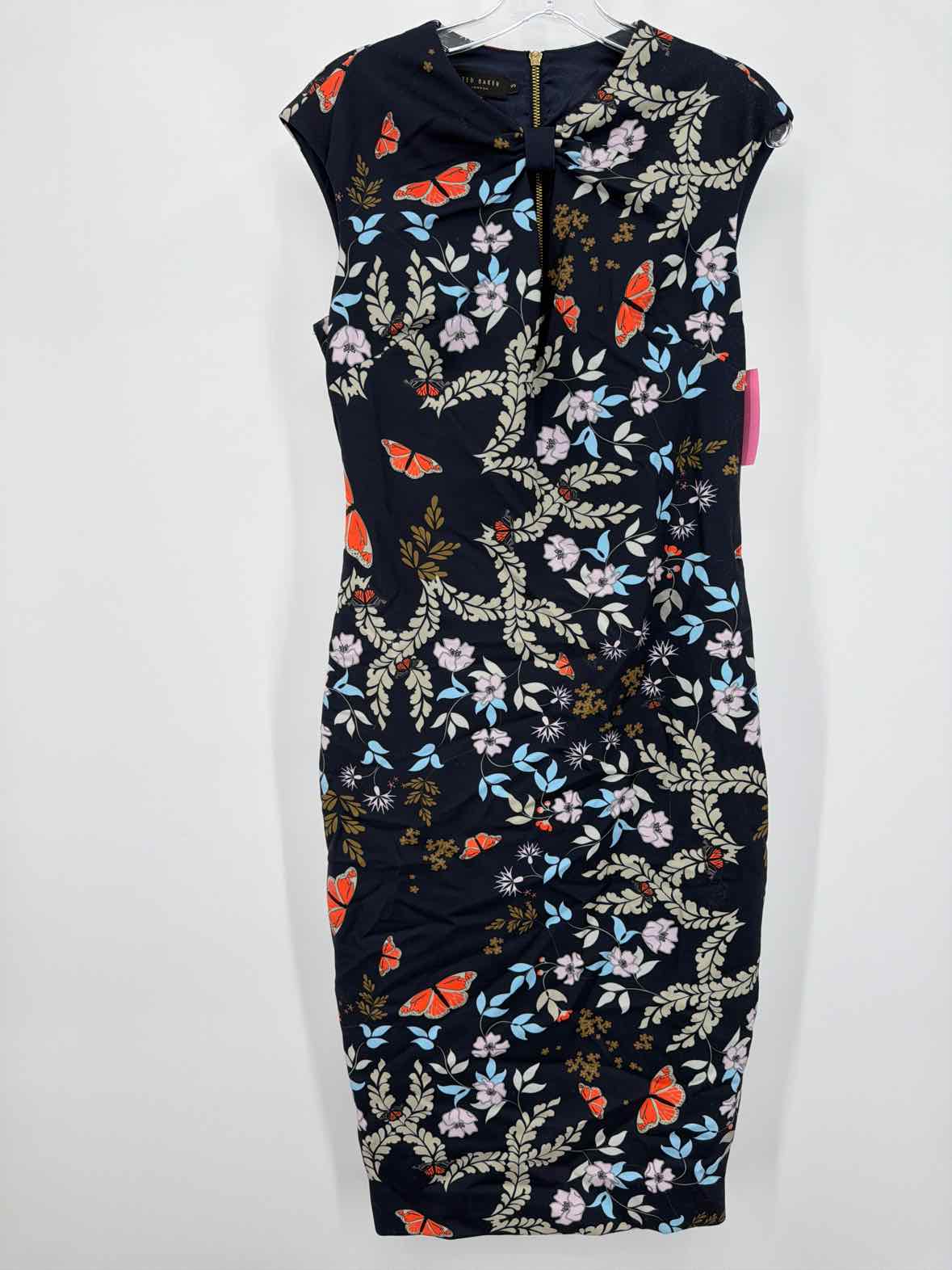 Pre-Owned Ted Baker Navy Size 3/8 Short Sleeveless Dress | True Fashionistas.
