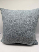 Blue Bouclke Fabric Pillow | True Fashionistas.