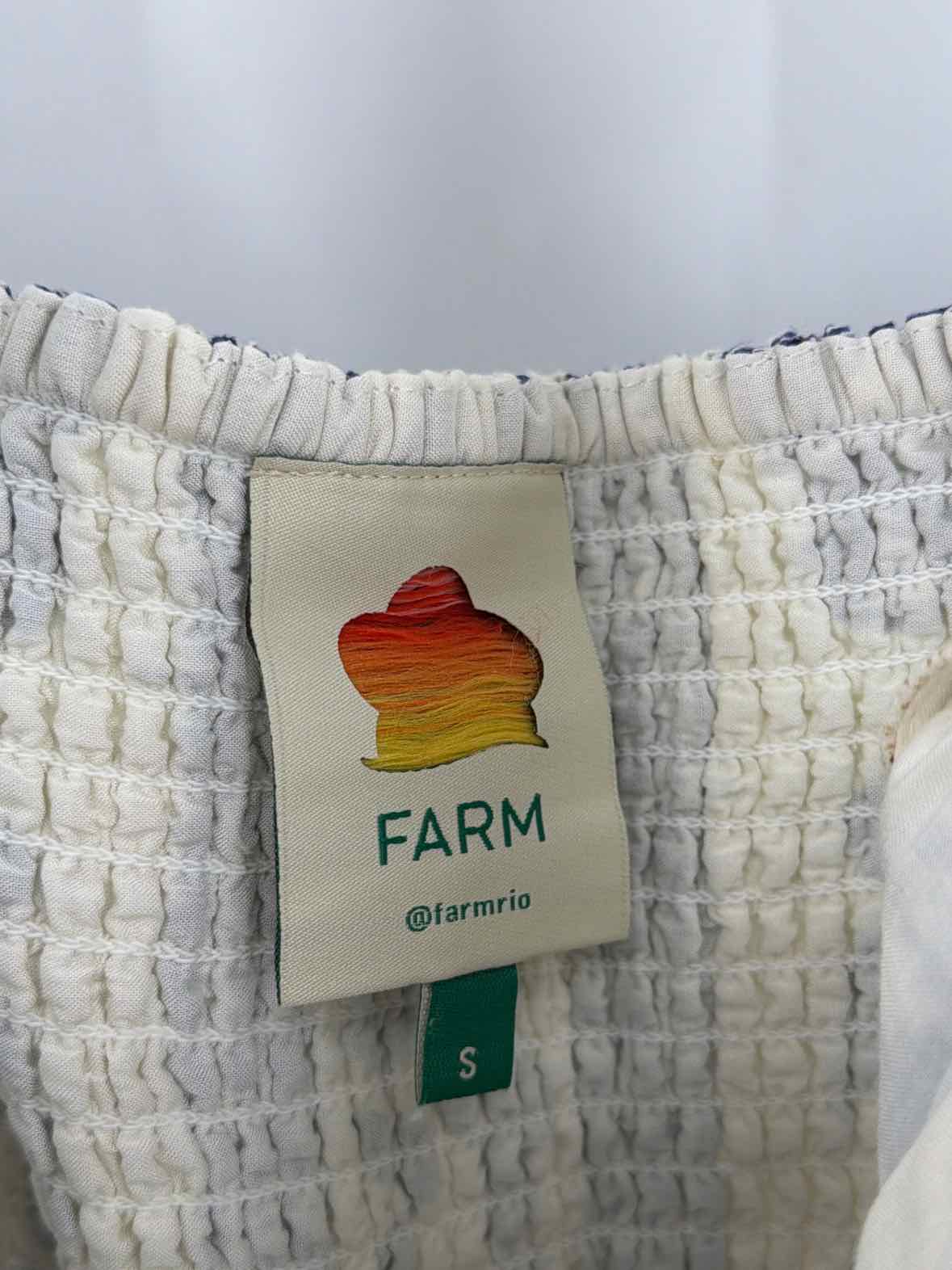 Pre-Owned Farm Rio Blue Size Small Sleeveless Romper | True Fashionistas.
