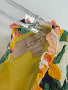 Pre-Owned Loft Yellow Size Large Short Sleeveless Dress | True Fashionistas.