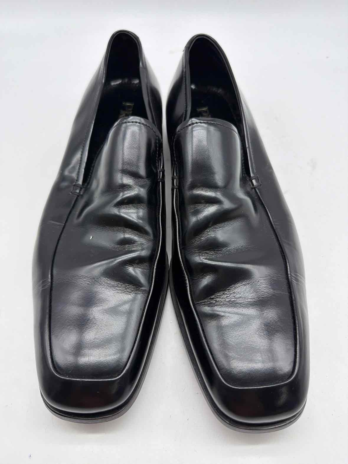 Pre-Owned Prada Black 8.5 Dress Shoe Men's Slip On | True Fashionistas.