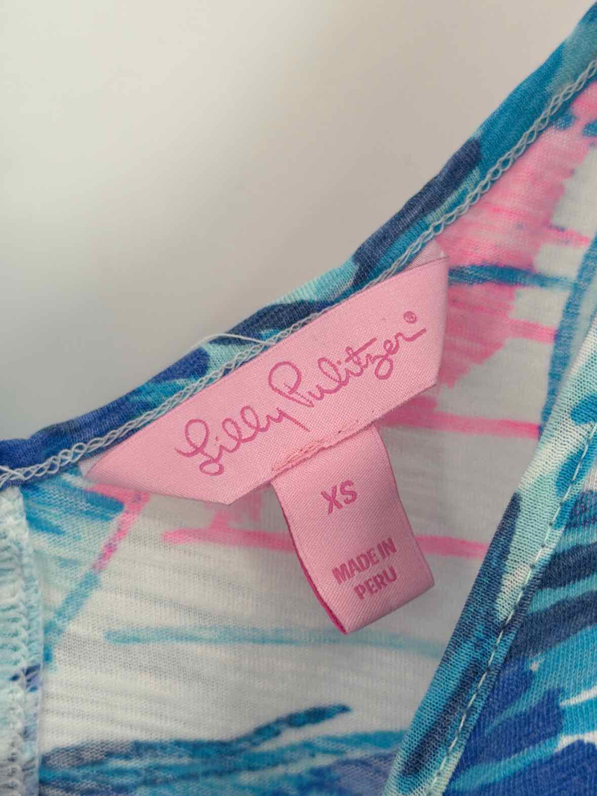 Pre-Owned Lilly Pulitzer Blue Size XS Tank Top | True Fashionistas.